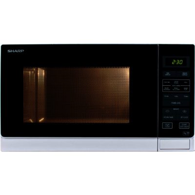 Sharp R372WM 25 Litre Solo Microwave Oven in White